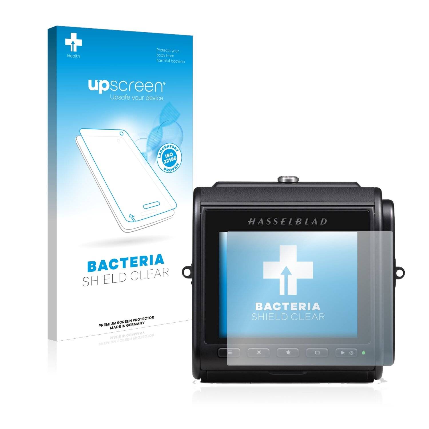 upscreen Bacteria Shield Clear Premium Antibakterielle Displayschutzfolie für Hasselblad