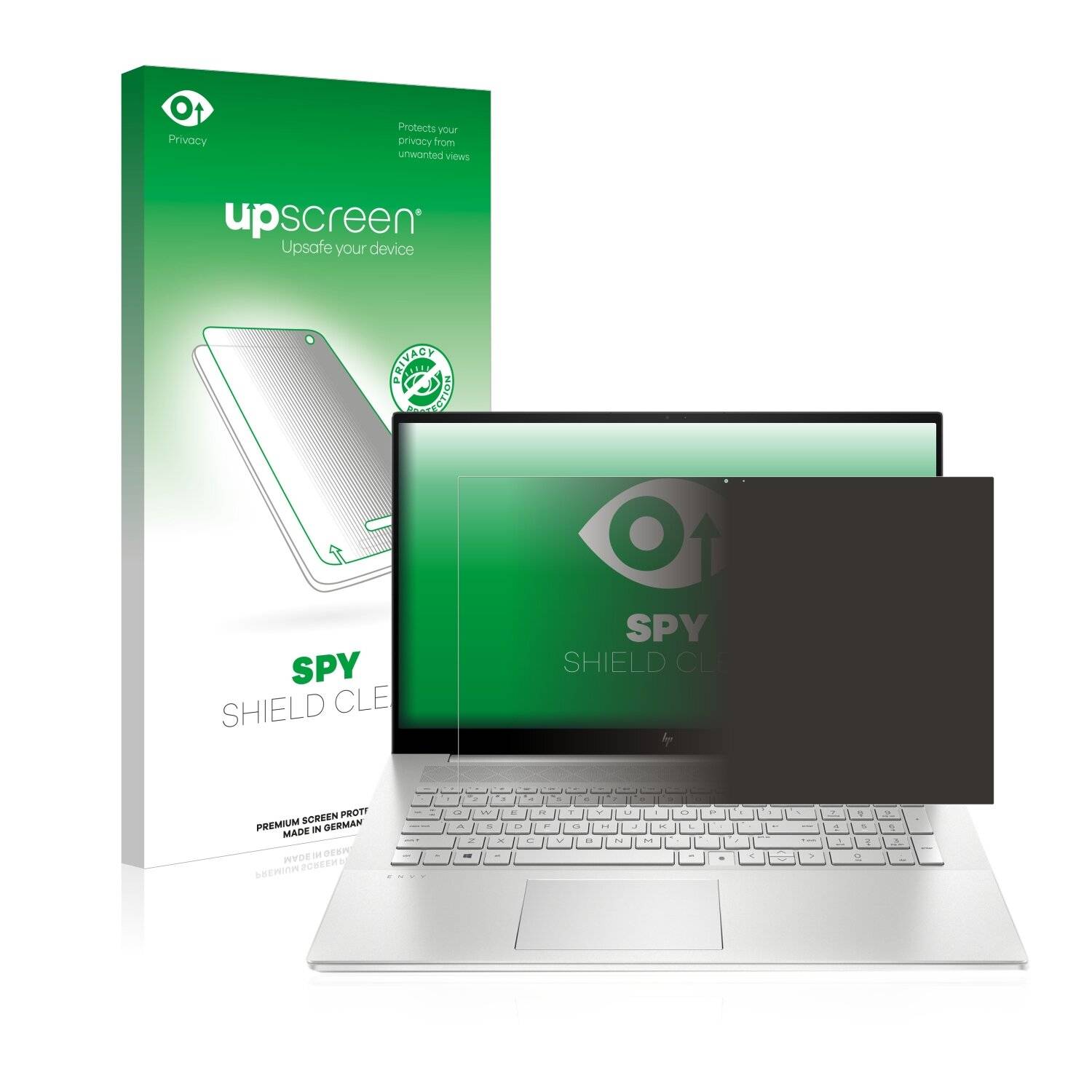 upscreen Spy Shield Clear Premium Blickschutzfolie für HP Envy