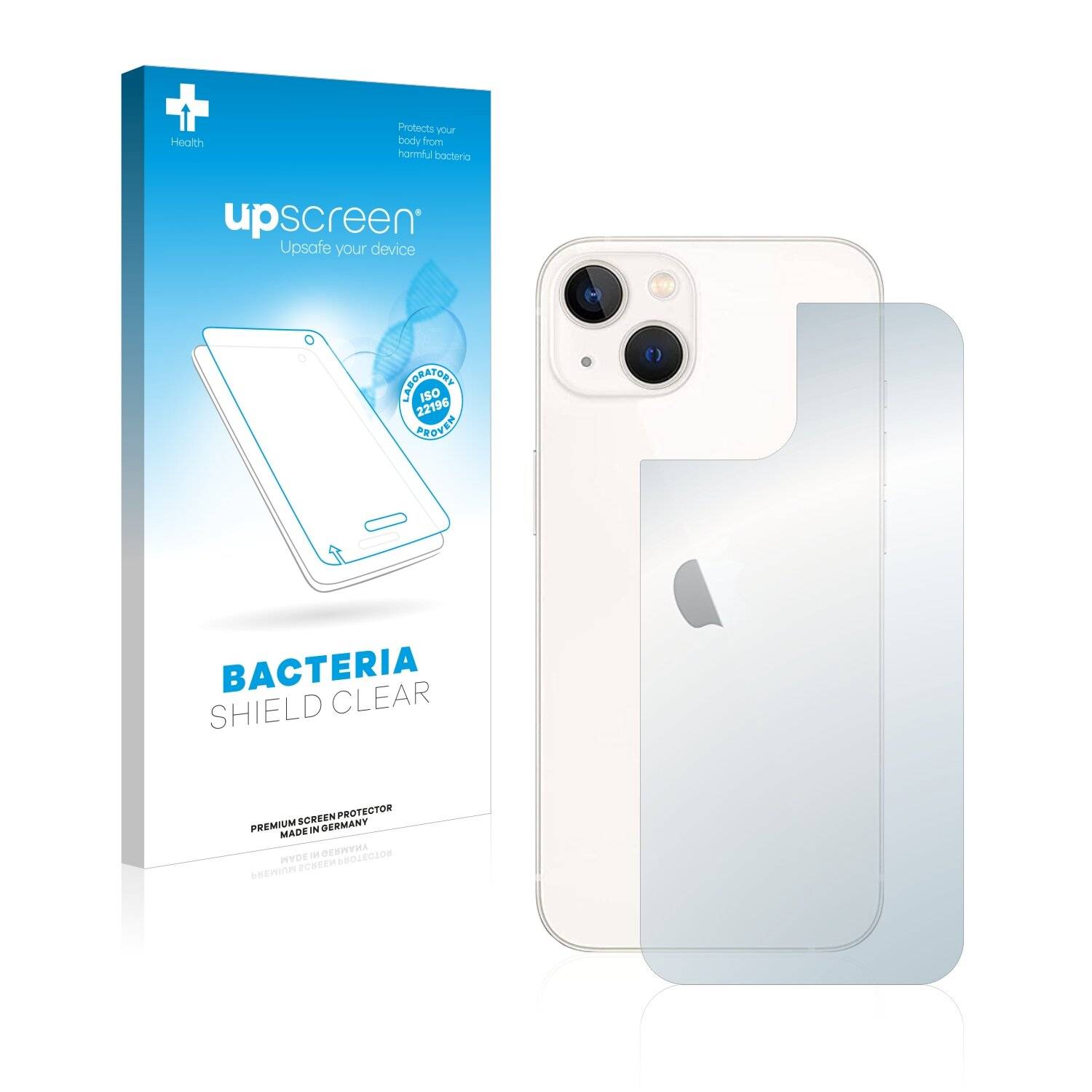 upscreen Bacteria Shield Clear Premium Antibakterielle Displayschutzfolie für Apple iPhone