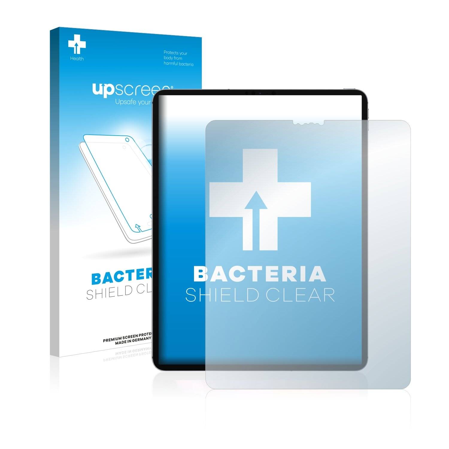 upscreen Bacteria Shield Clear Premium Antibakterielle Displayschutzfolie für Apple iPad Pro