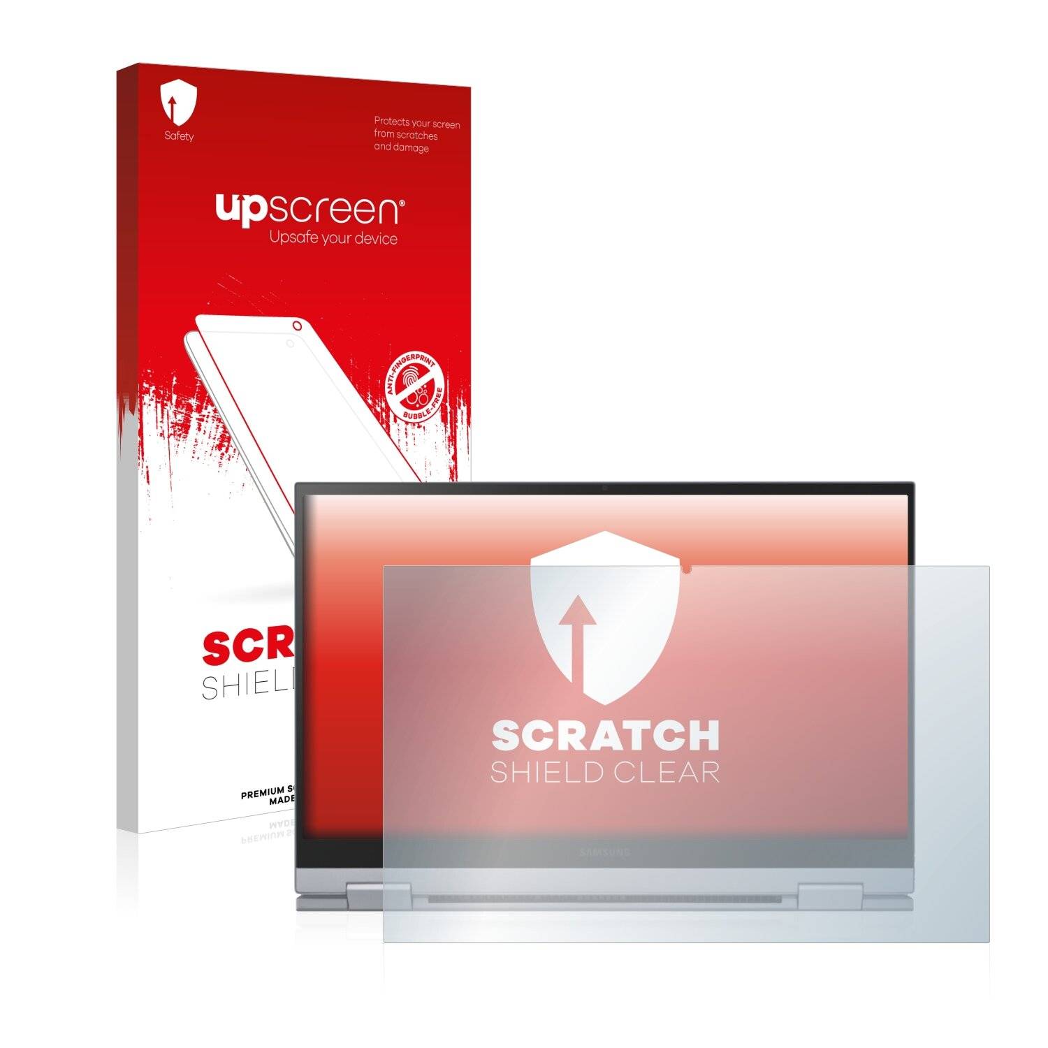 upscreen Scratch Shield Clear Premium Displayschutzfolie für Samsung Galaxy Book Flex 2