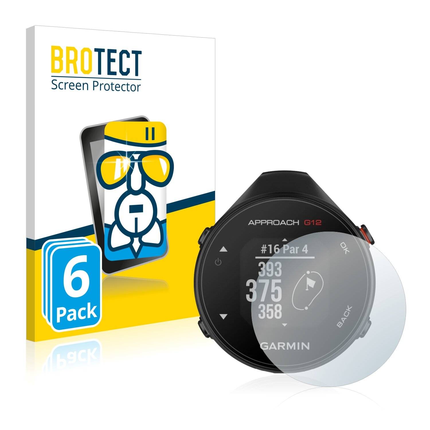 6x BROTECT AirGlass Schutzglas Folie für Garmin Approach