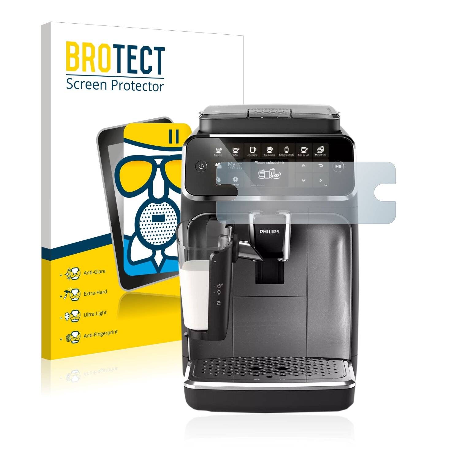 BROTECT AirGlass Matte Schutzglas Folie für Philips 4300