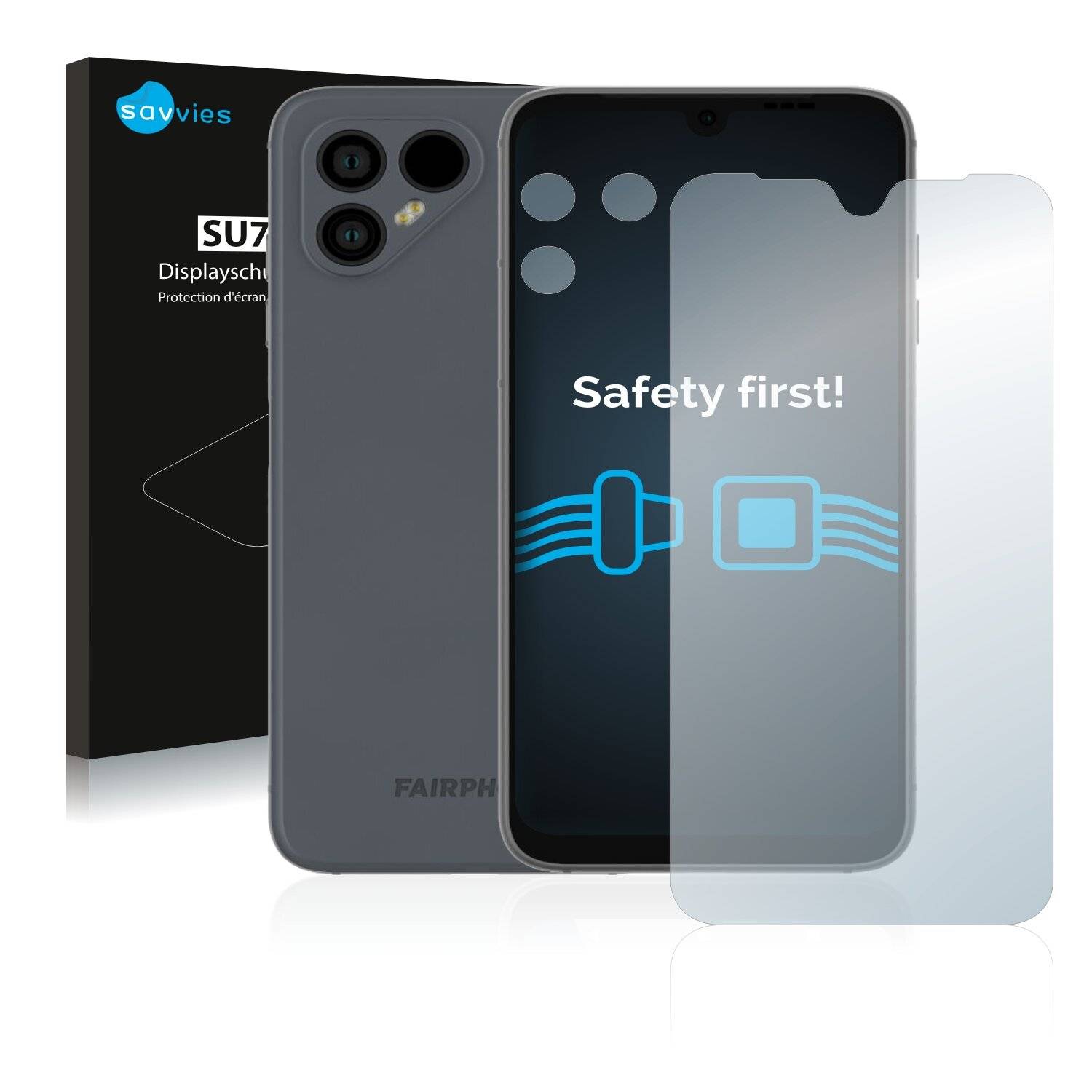 18x Savvies SU75 Displayschutzfolie für Fairphone 4 (Vorderseite +