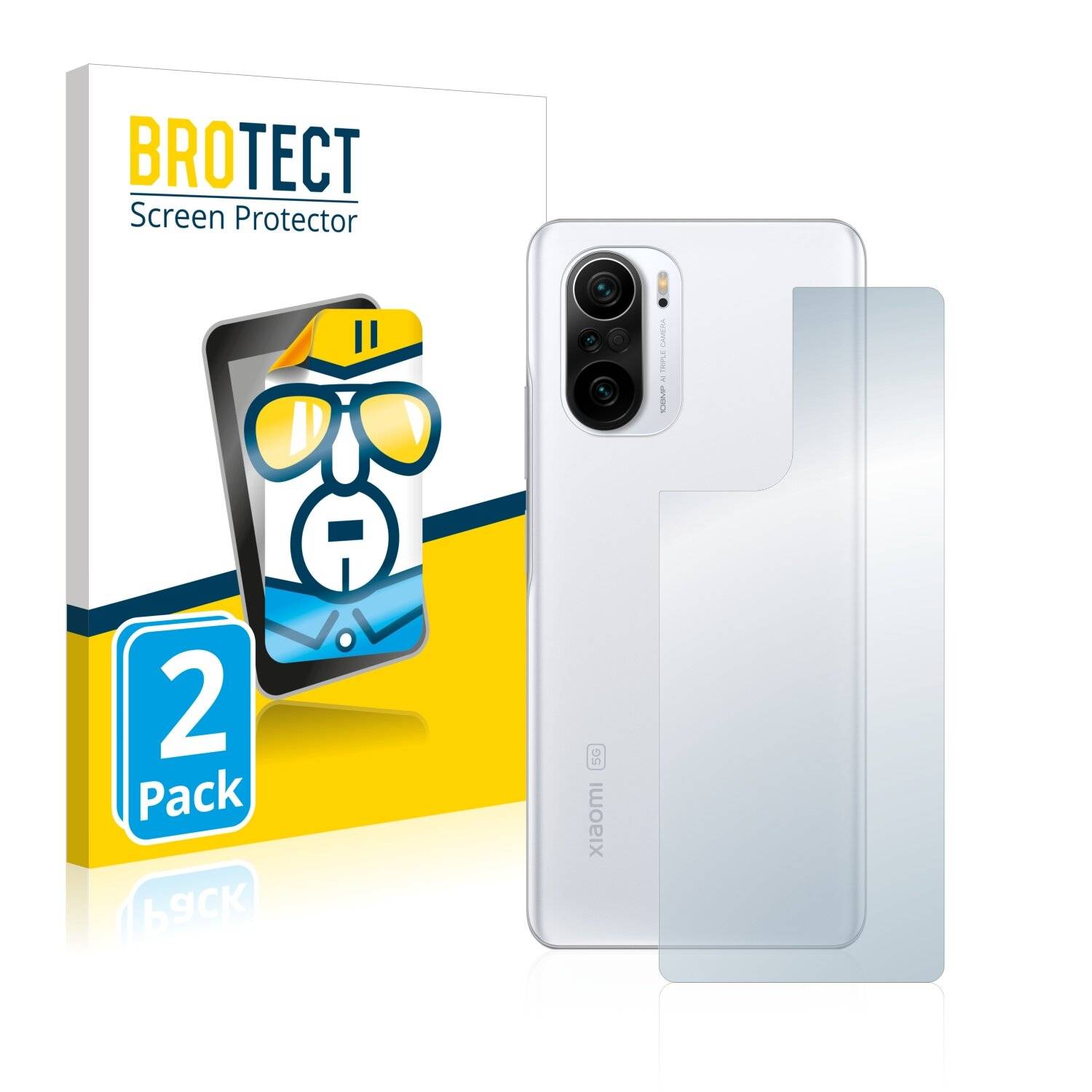 2x BROTECT HD-Clear Displayschutzfolie für Xiaomi Mi 11X Pro