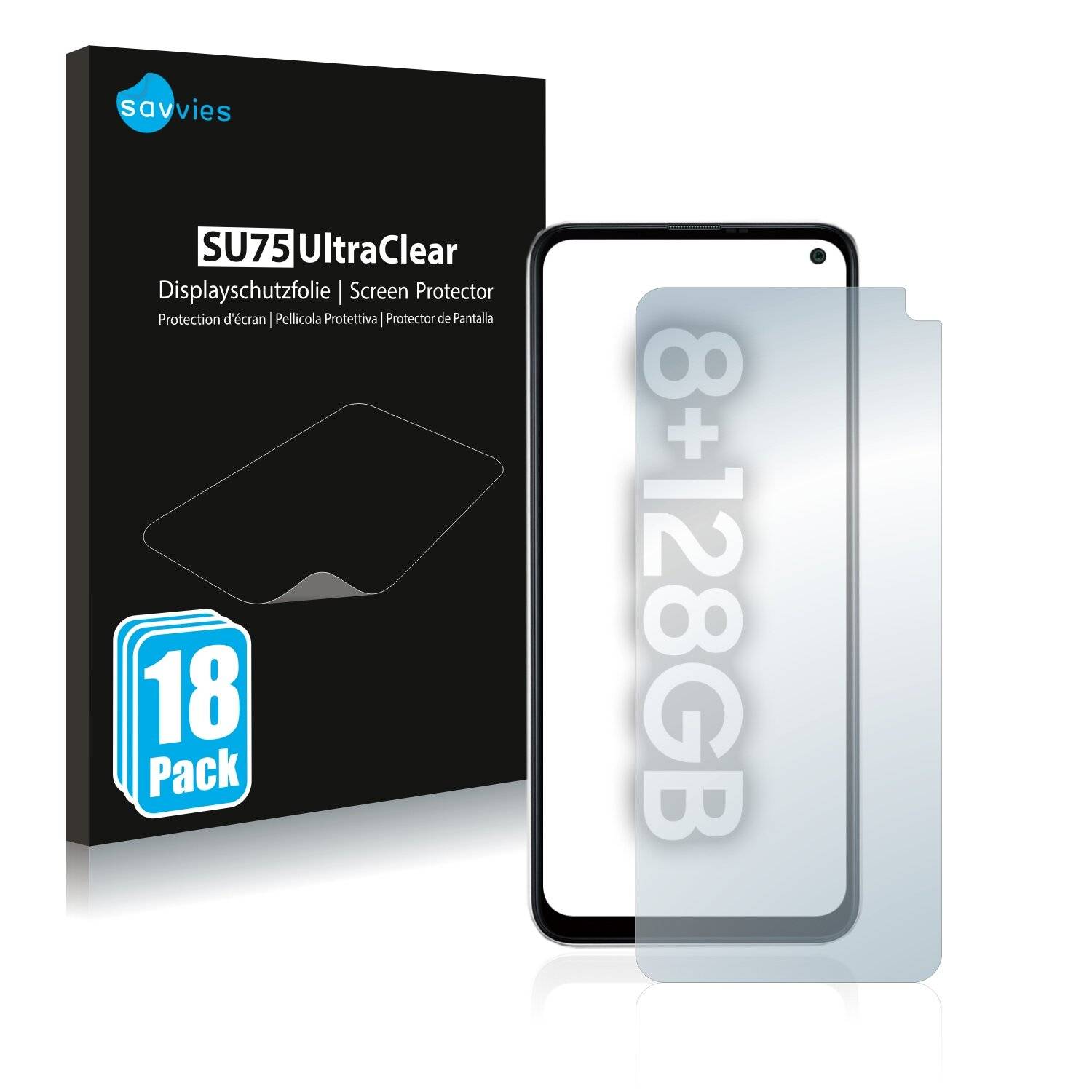 18x Savvies SU75 Displayschutzfolie für Samsung Galaxy F52
