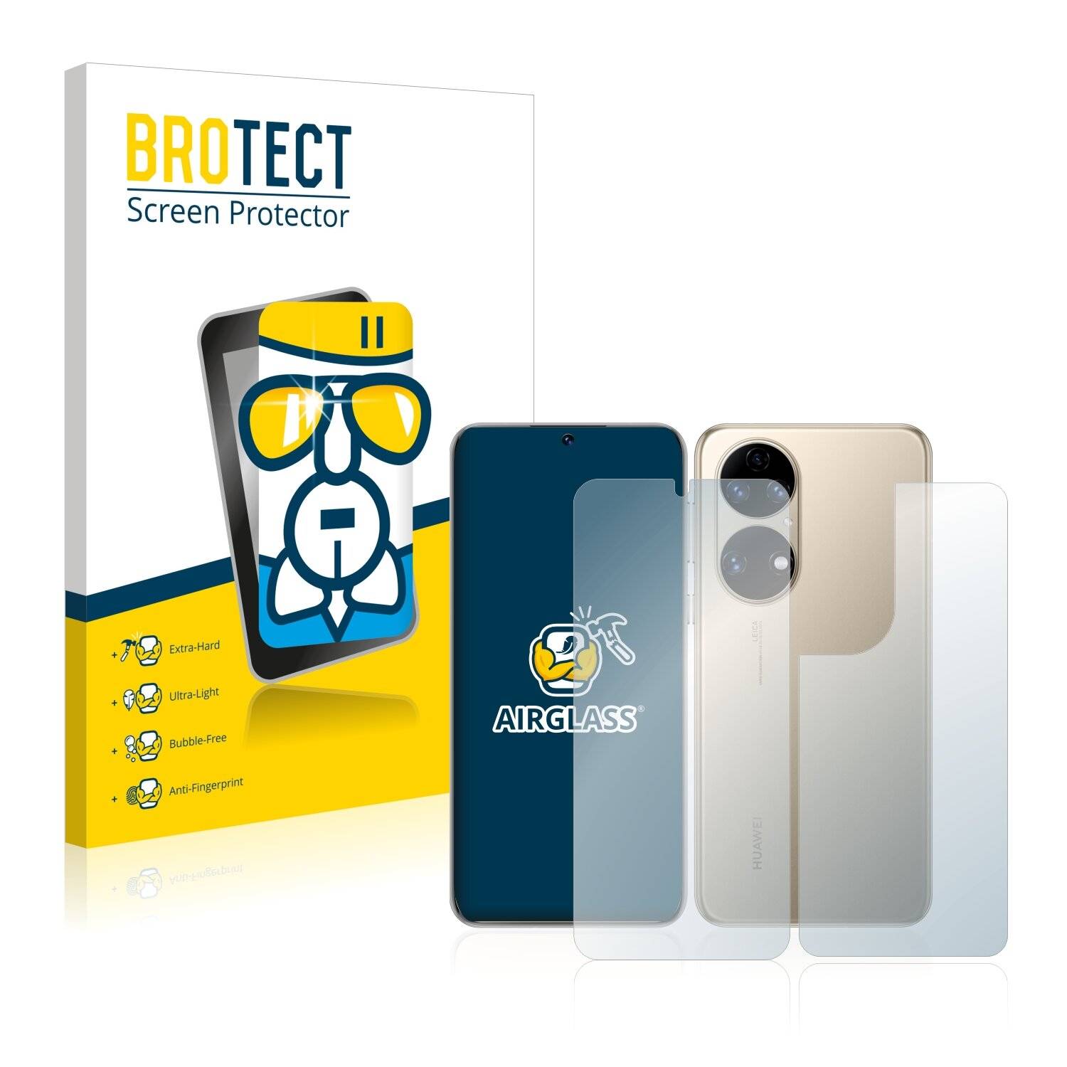 BROTECT AirGlass Schutzglas Folie für Huawei P50 (Vorder +