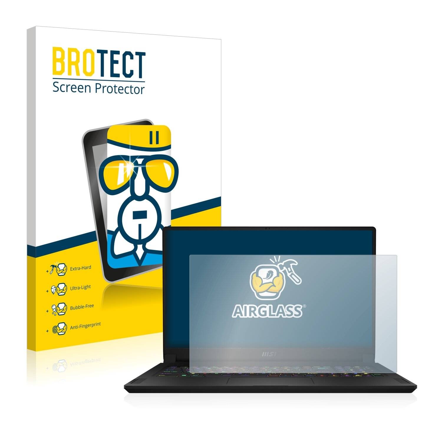BROTECT AirGlass Schutzglas Folie für MSI GS76