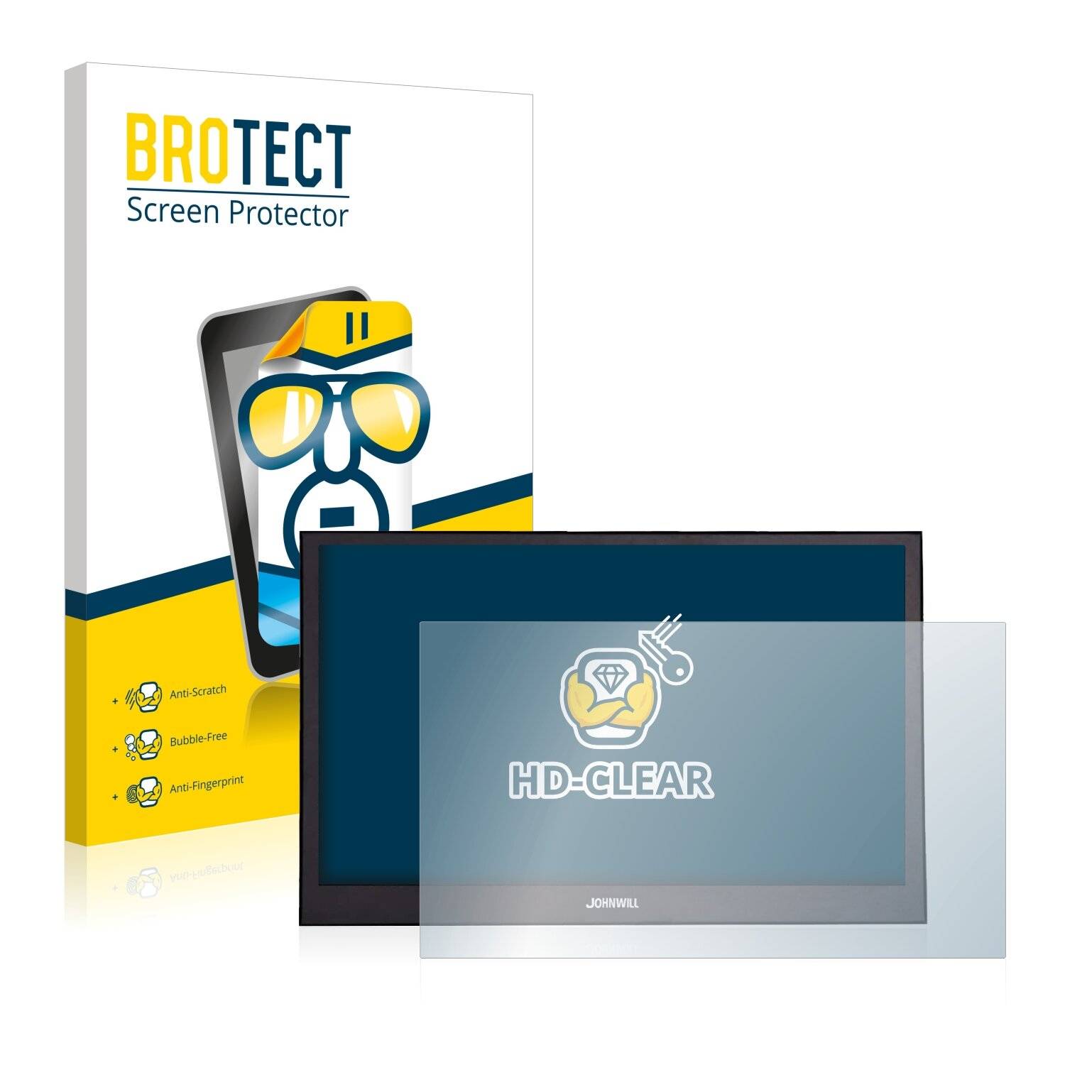 BROTECT HD-Clear Displayschutzfolie für Johnwill Portable Monitor