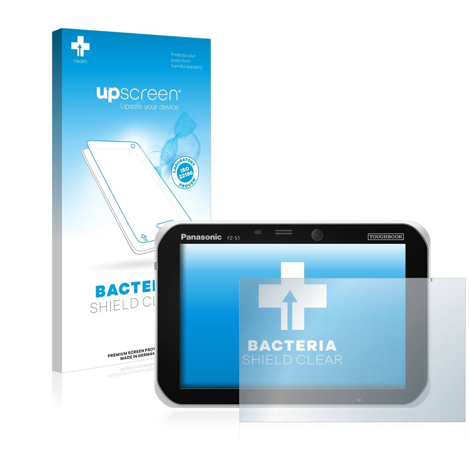 upscreen Bacteria Shield Clear Premium Antibakterielle Displayschutzfolie für Panasonic