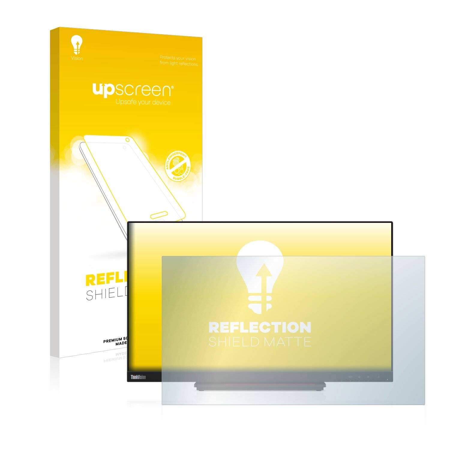upscreen Reflection Shield Matte Premium Displayschutzfolie für Lenovo ThinkVision