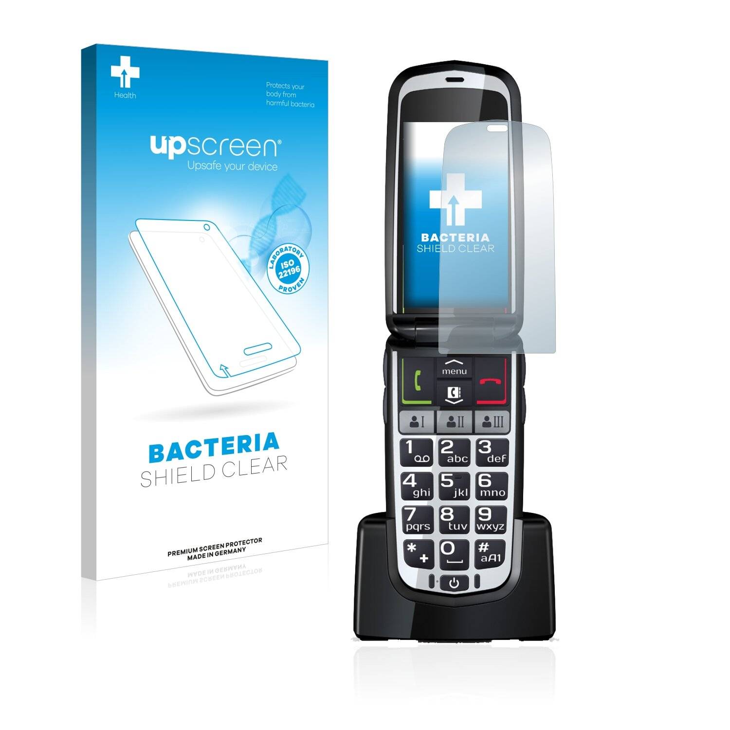 upscreen Bacteria Shield Clear Premium Antibakterielle Displayschutzfolie für Emporia