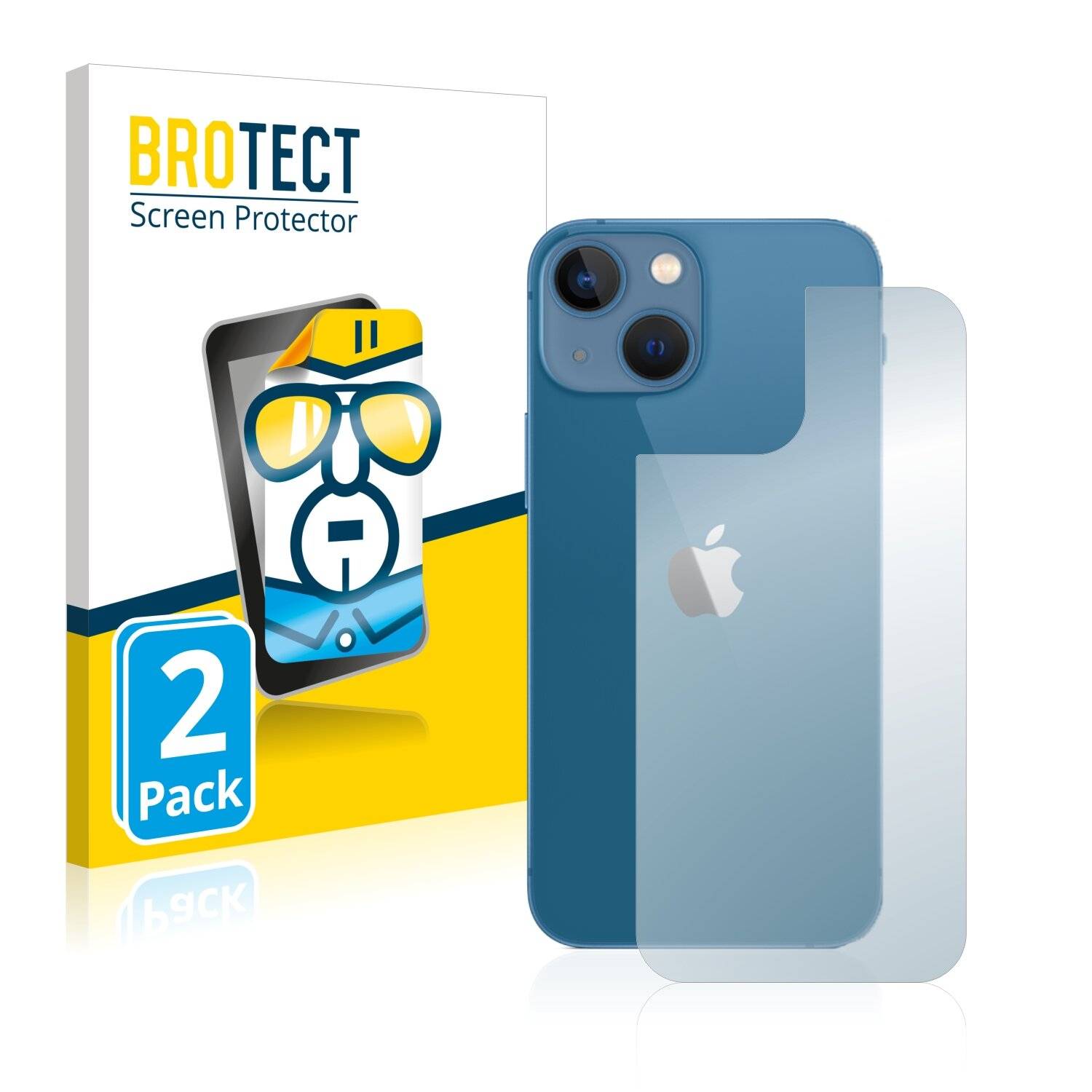 2x BROTECT HD-Clear Displayschutzfolie für Apple iPhone 13 mini