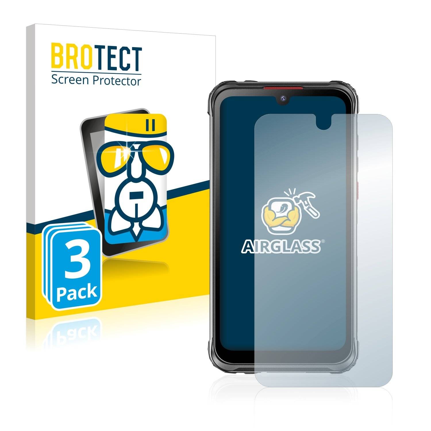 3x BROTECT AirGlass Schutzglas Folie für Hotwav Cyber