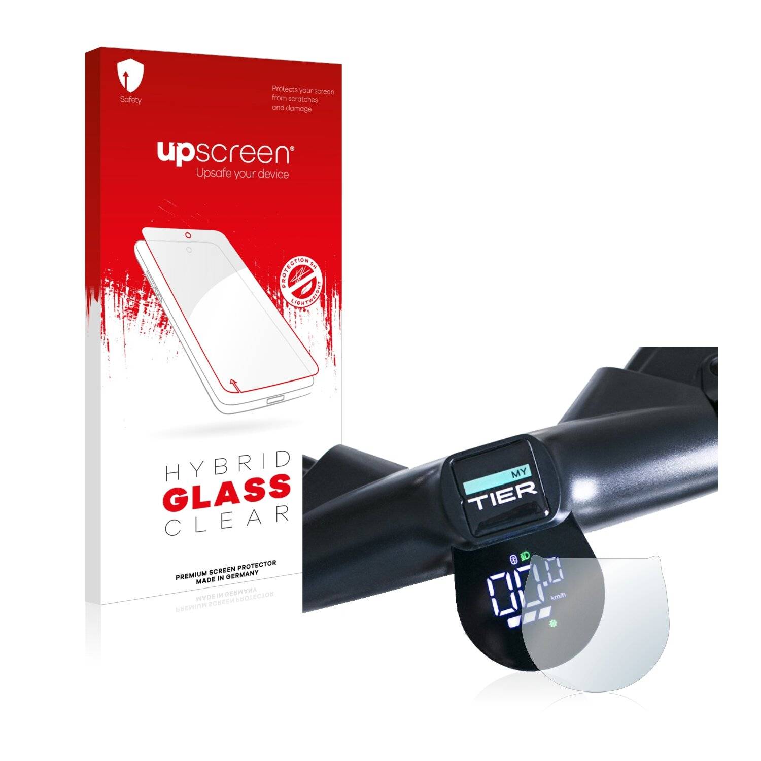upscreen Hybrid Glass Clear Premium Schutzglas Folie für myTier GO