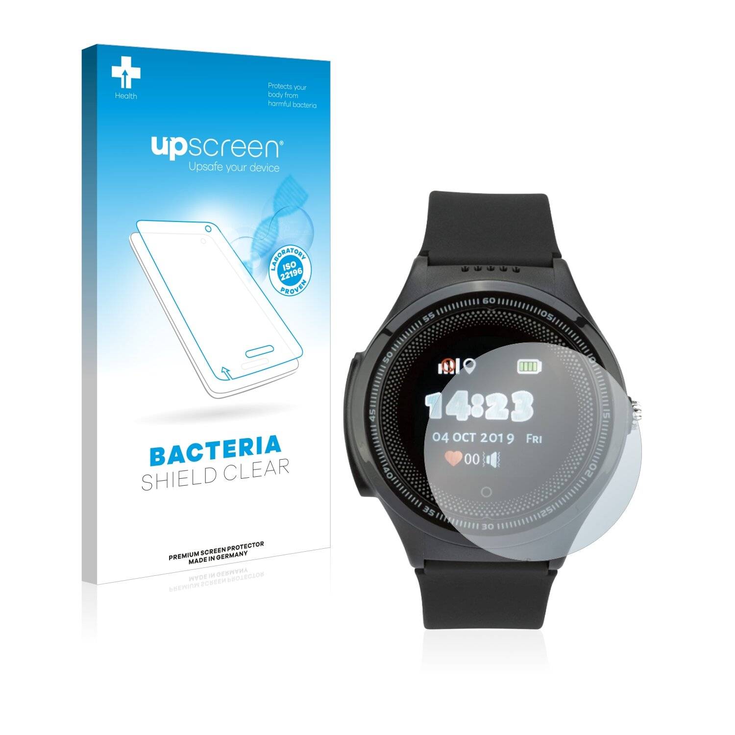 upscreen Bacteria Shield Clear Premium Antibakterielle Displayschutzfolie für JBC