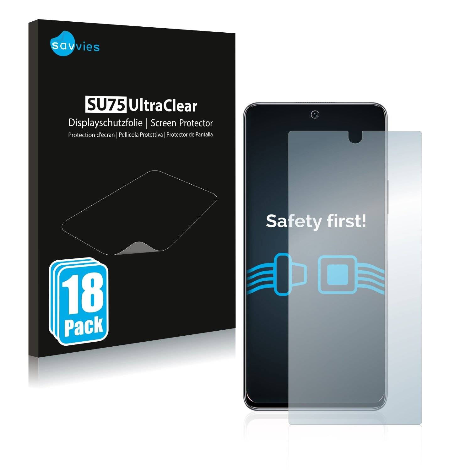 18x Savvies SU75 Displayschutzfolie für Honor 50