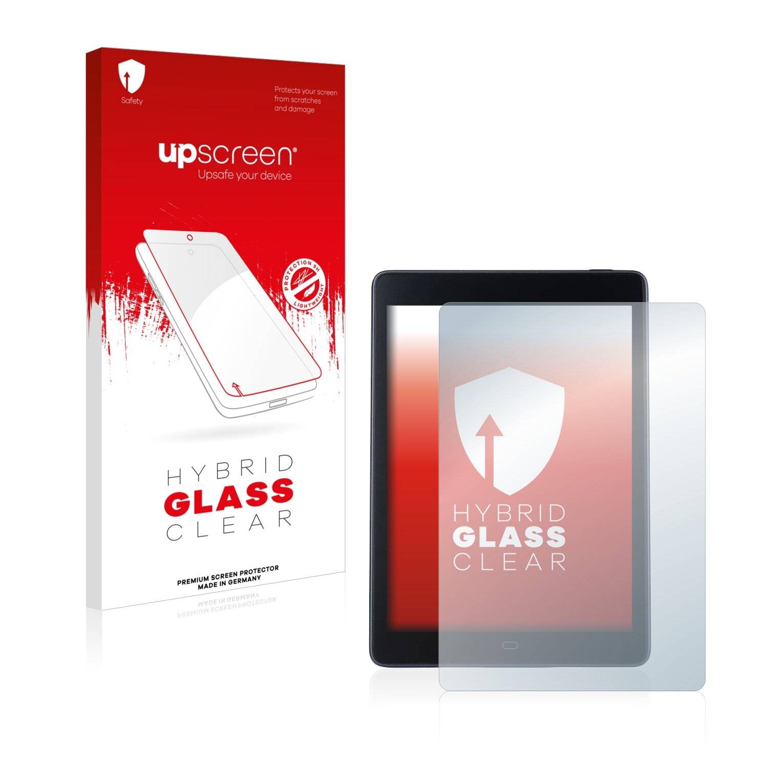 upscreen Hybrid Glass Clear Premium Schutzglas Folie für Boyue Likebook