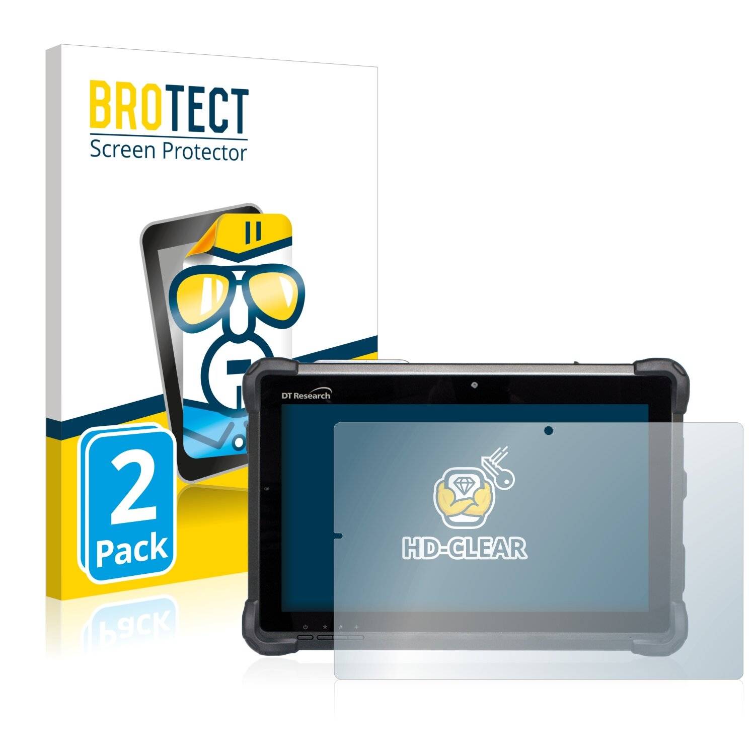 2x BROTECT HD-Clear Displayschutzfolie für DT Research