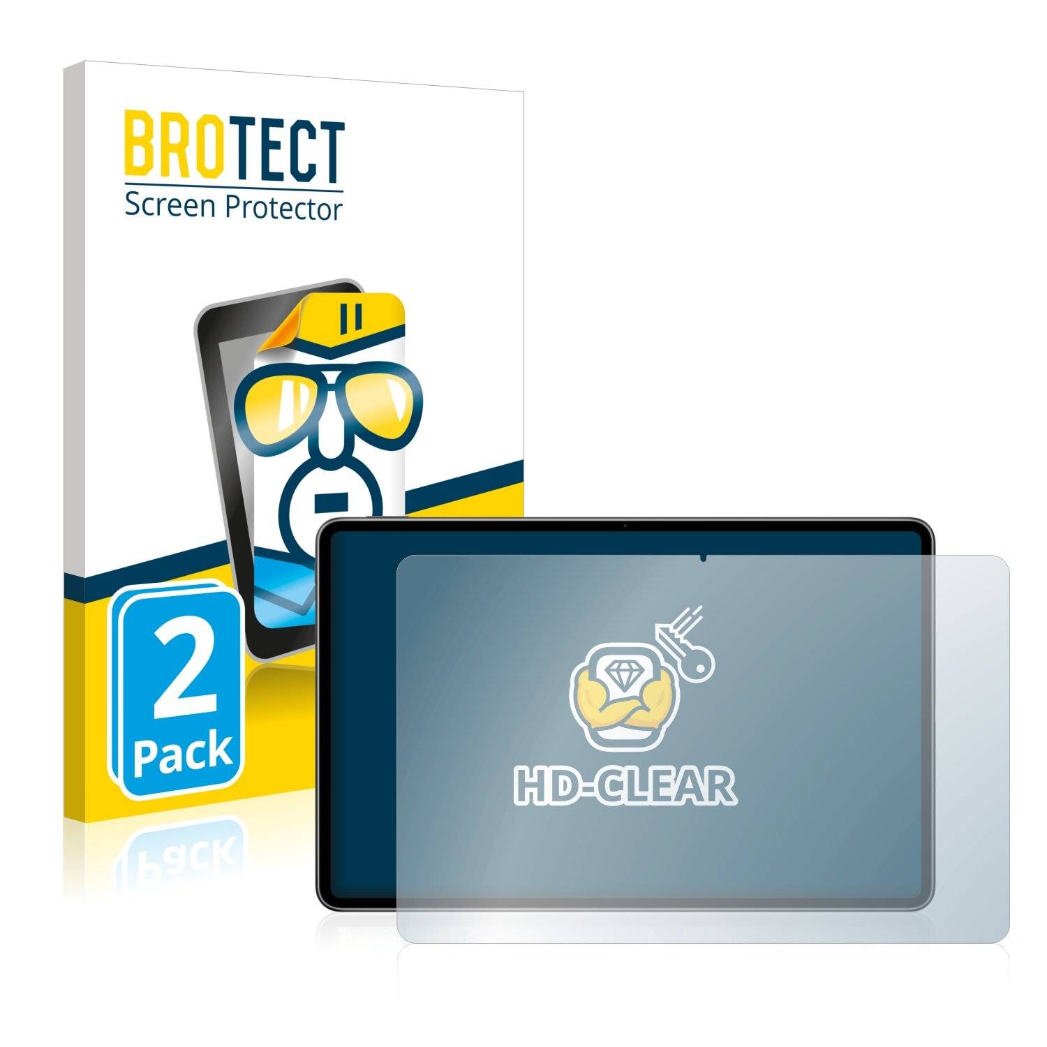 2x BROTECT HD-Clear Displayschutzfolie für Huawei MatePad Pro 12.6