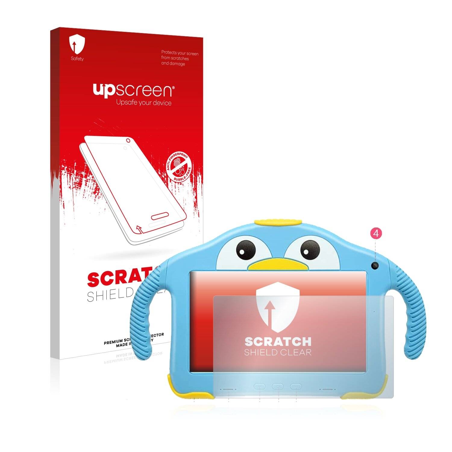 upscreen Scratch Shield Clear Premium Displayschutzfolie für Yenock MID-1013 Kids Tablet
