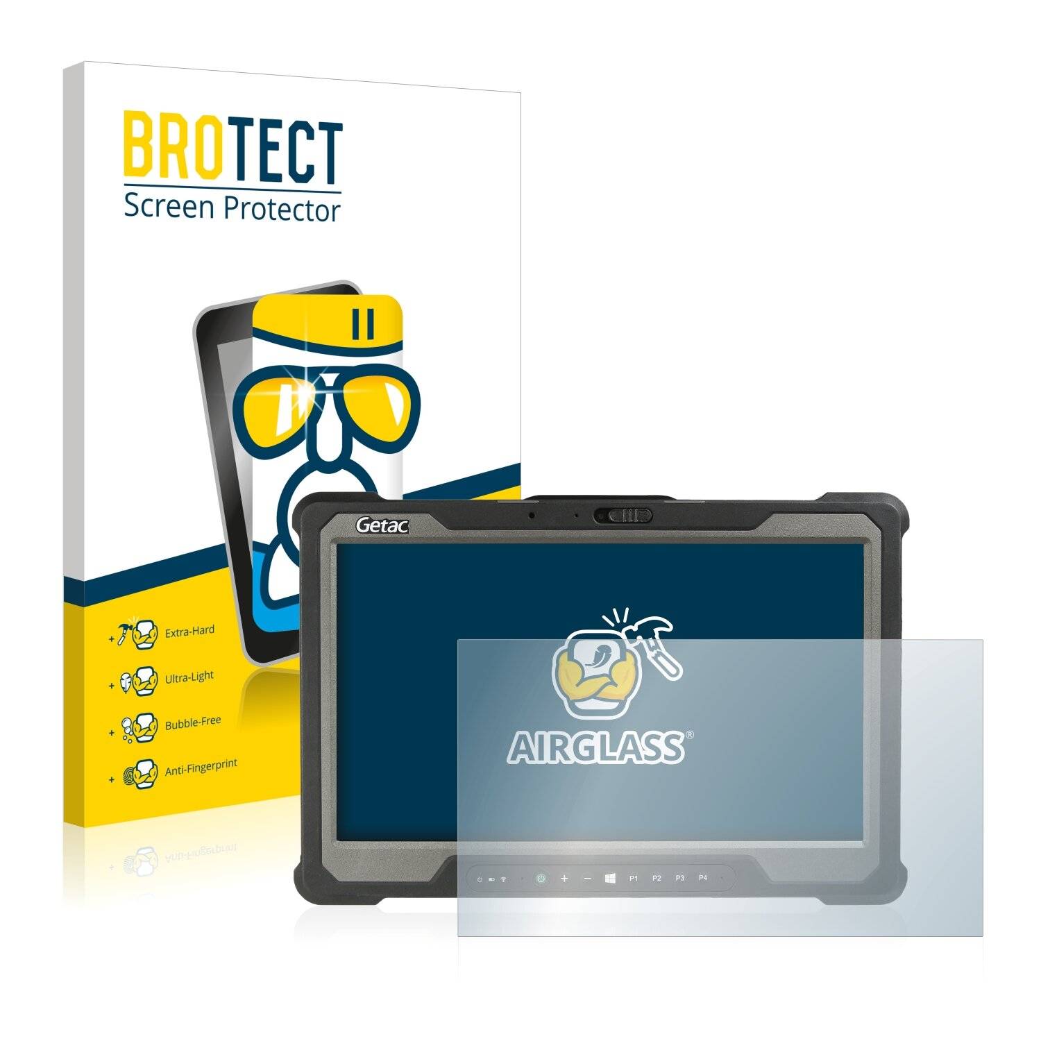 BROTECT AirGlass Schutzglas Folie für Getac