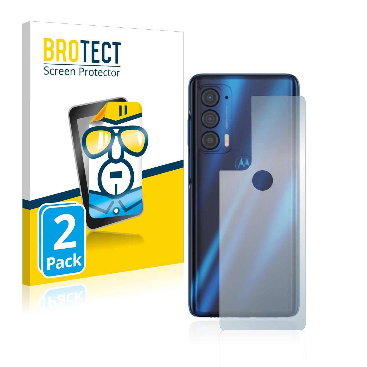 2x BROTECT HD-Clear Displayschutzfolie für Motorola Edge (2021)