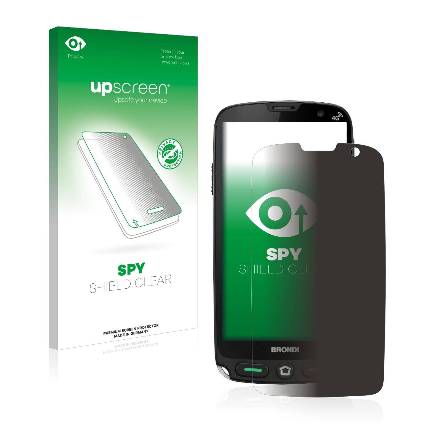upscreen Spy Shield Clear Premium Blickschutzfolie für Brondi Amico