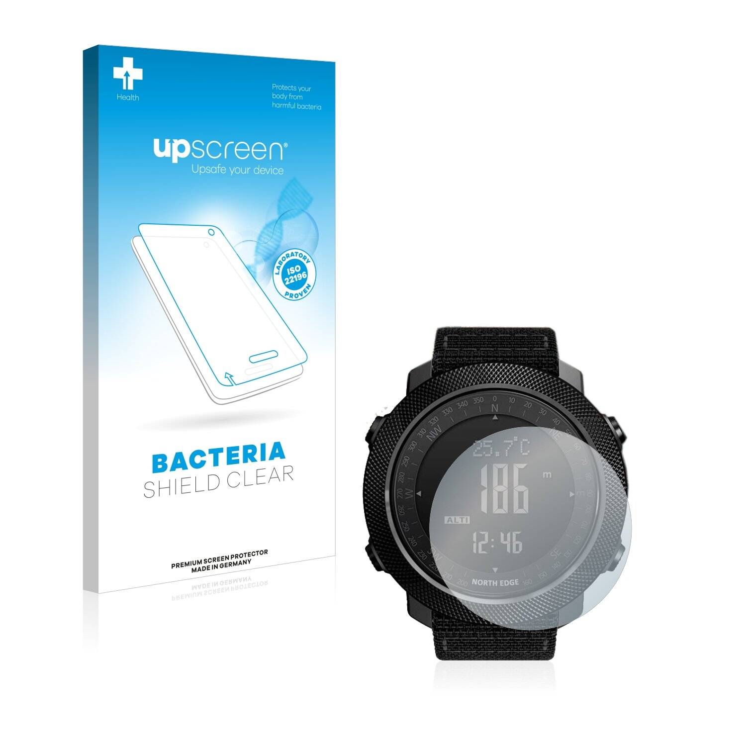 upscreen Bacteria Shield Clear Premium Antibakterielle Displayschutzfolie für Explopur North