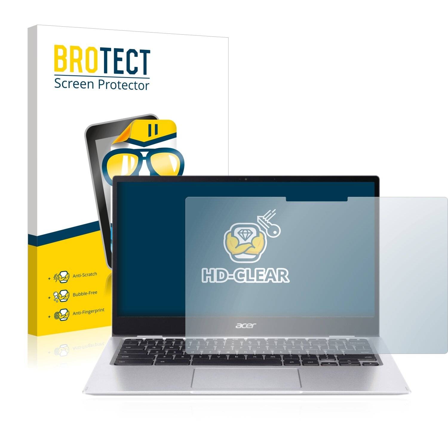 BROTECT HD-Clear Displayschutzfolie für Acer Chromebook Spin 513