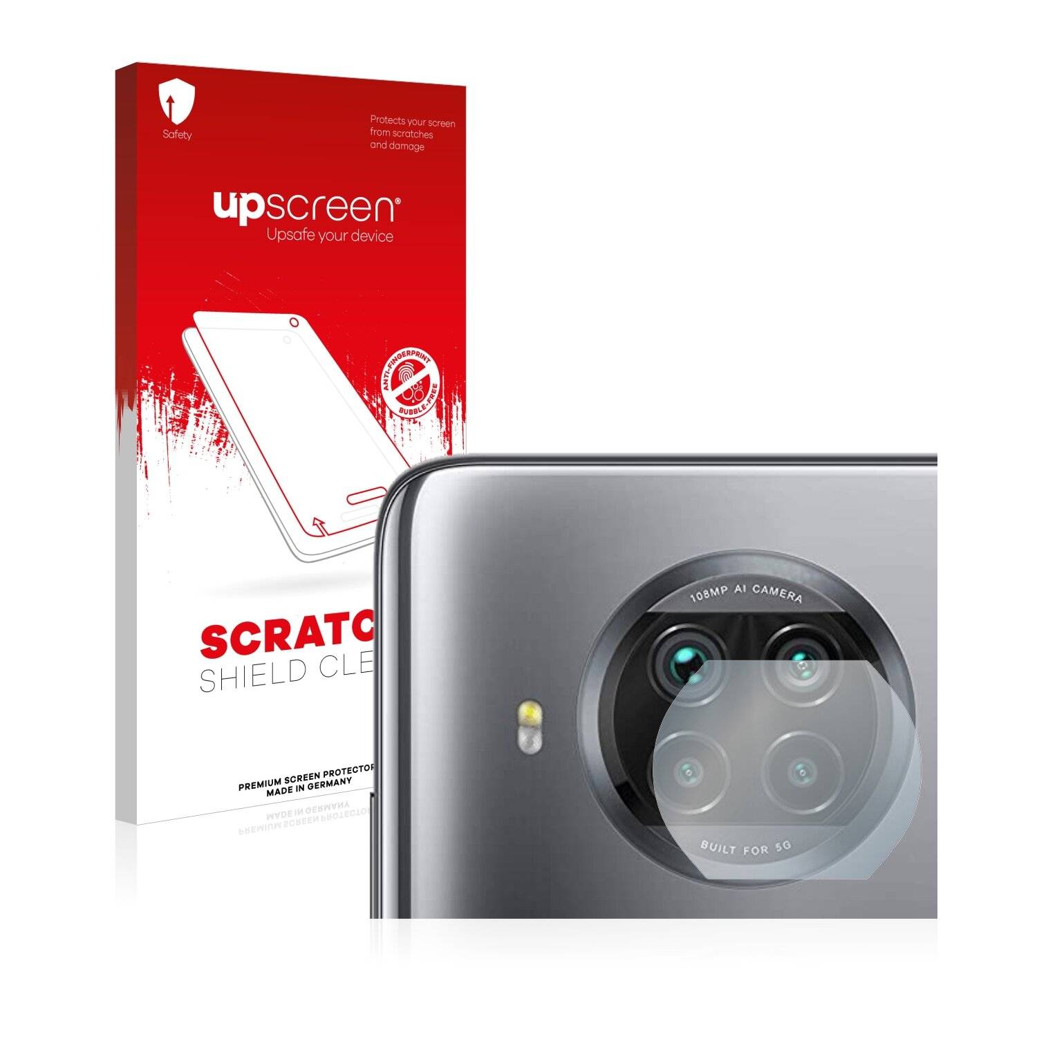 upscreen Scratch Shield Clear Premium Displayschutzfolie für Xiaomi Mi 10i 5G (NUR