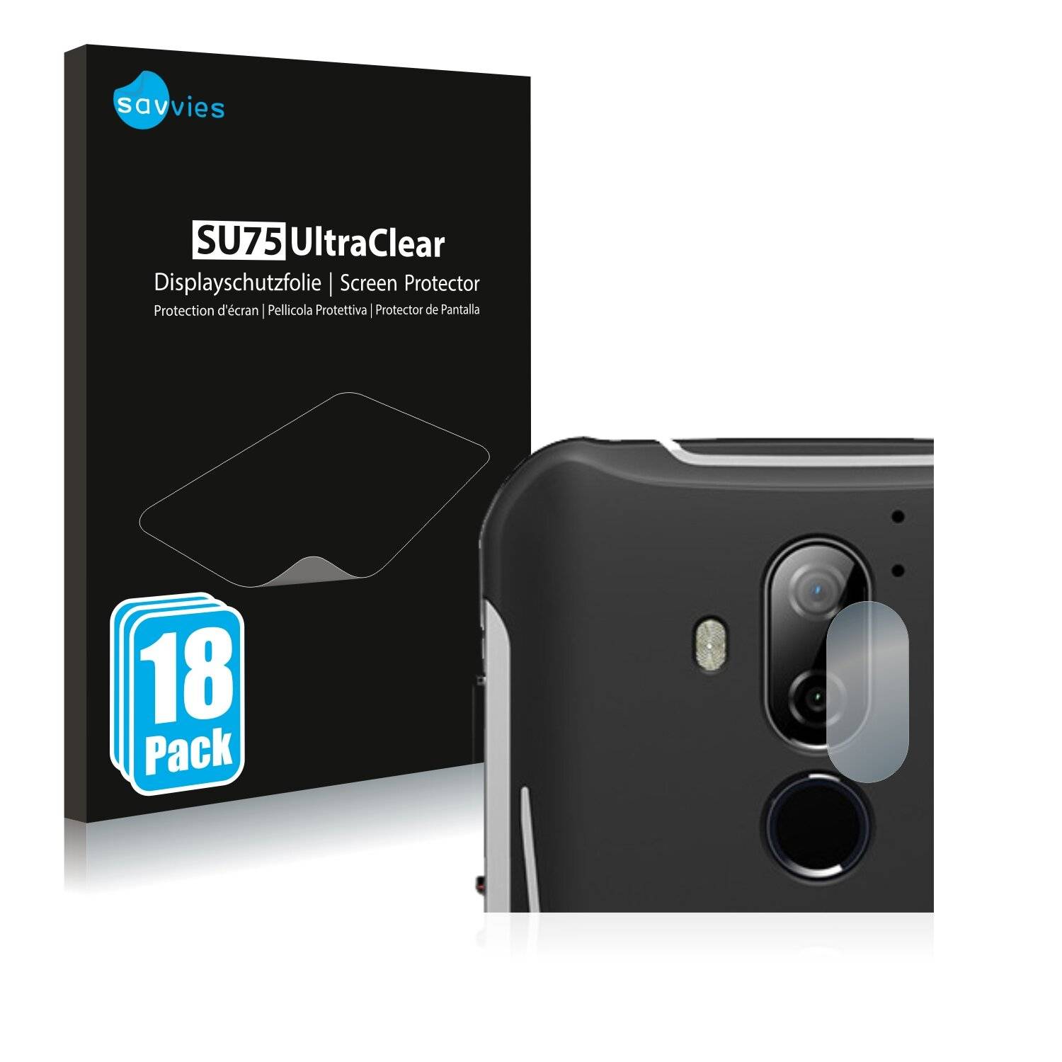 18x Savvies SU75 Displayschutzfolie für Gigaset GX290 plus (NUR