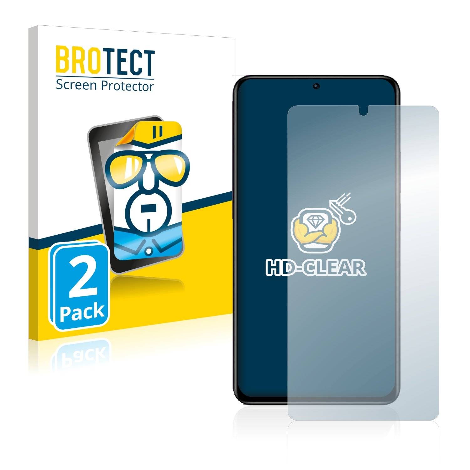 2x BROTECT HD-Clear Displayschutzfolie für Xiaomi Redmi Note 11