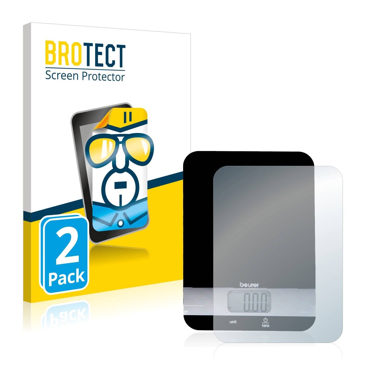 2x BROTECT HD-Clear Displayschutzfolie für Beurer KS 19 Kitchen