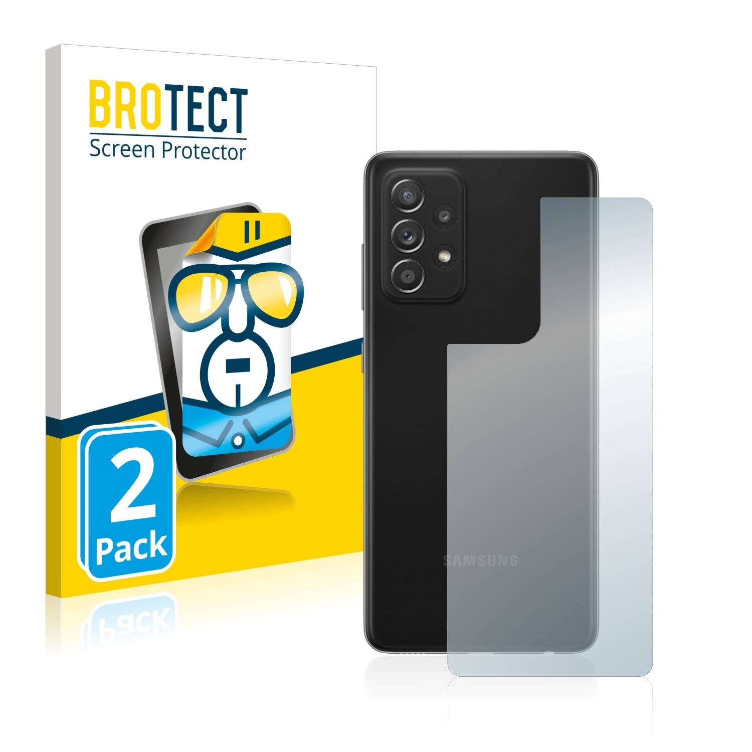 2x BROTECT HD-Clear Displayschutzfolie für Samsung Galaxy A52s 5G