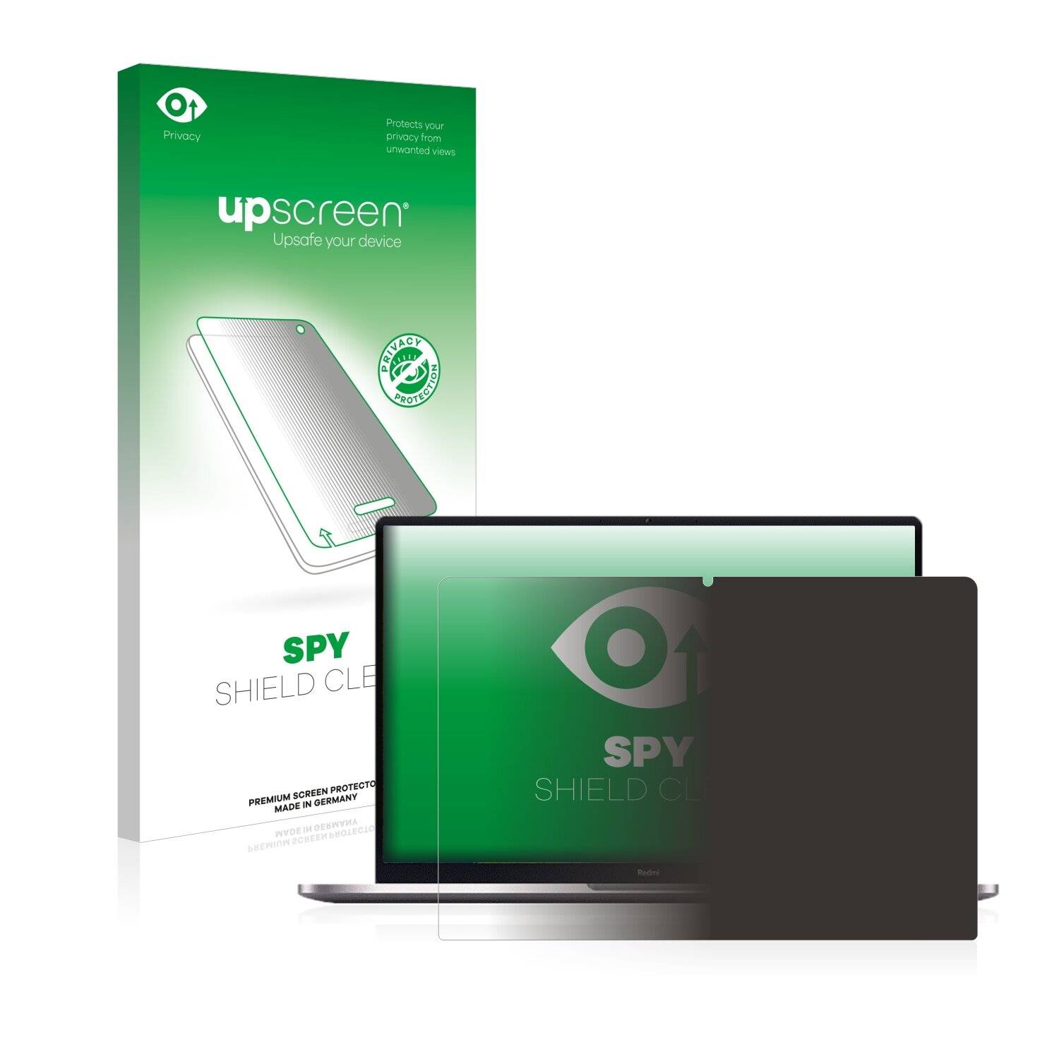 upscreen Spy Shield Clear Premium Blickschutzfolie für Xiaomi RedmiBook Pro 14