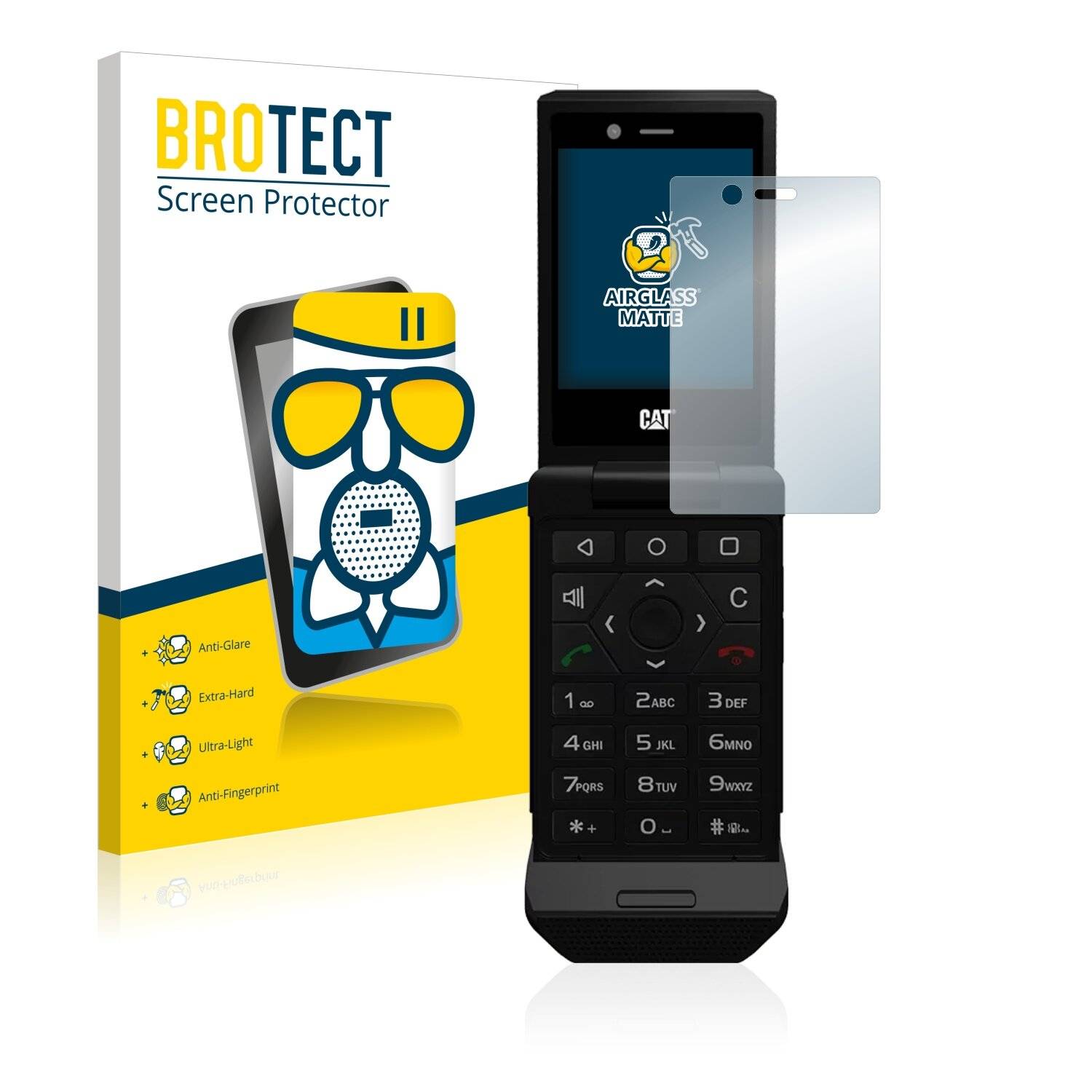 BROTECT AirGlass Matte Schutzglas Folie für Caterpillar Cat S22