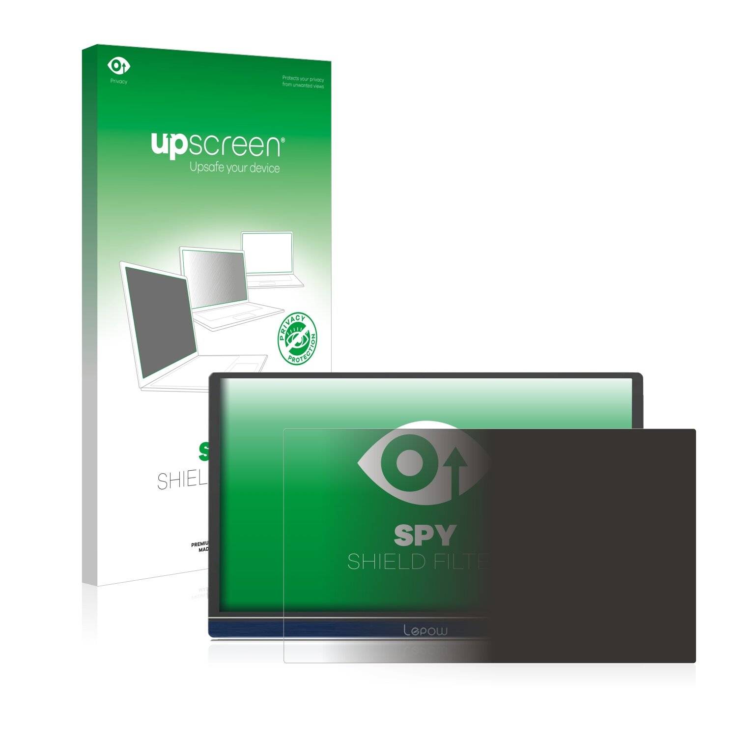 upscreen Spy Shield Filter Premium Blickschutzfilter für Lepow