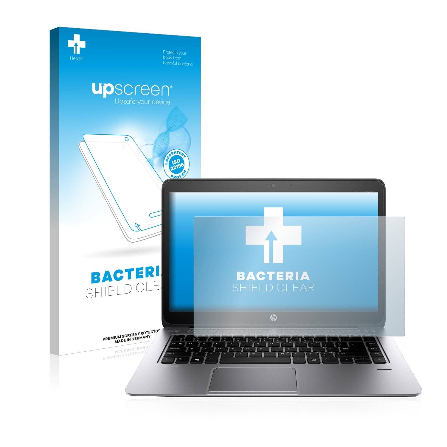upscreen Bacteria Shield Clear Premium Antibakterielle Displayschutzfolie für HP EliteBook