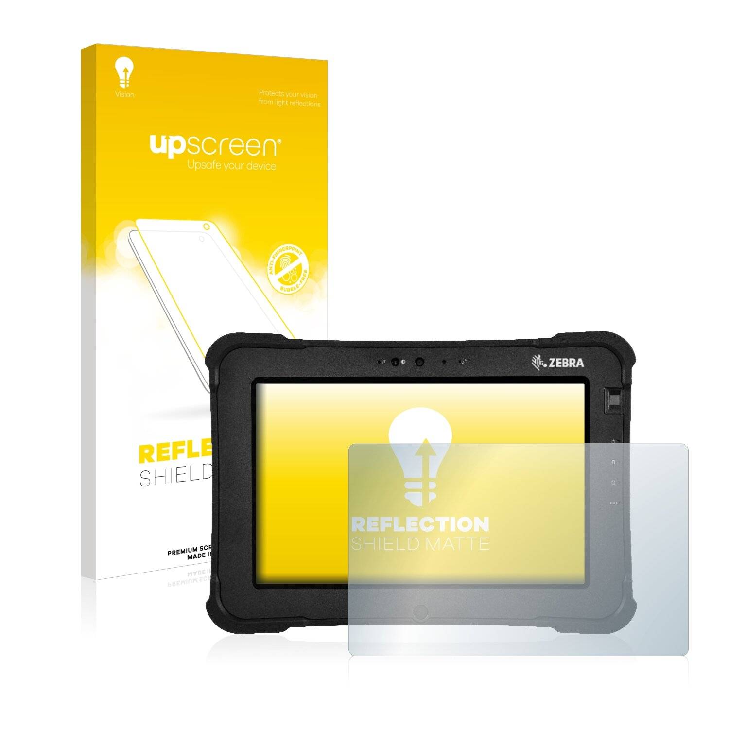 upscreen Reflection Shield Matte Premium Displayschutzfolie für Zebra XSlate