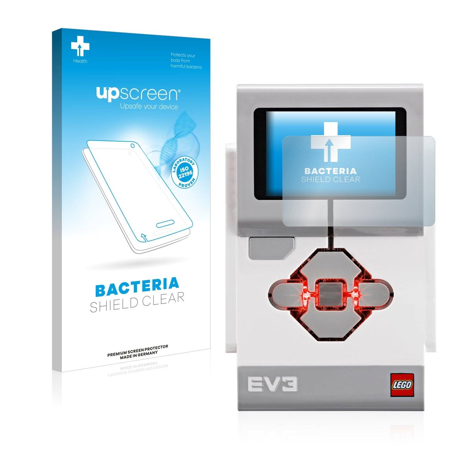 upscreen Bacteria Shield Clear Premium Antibakterielle Displayschutzfolie für Lego
