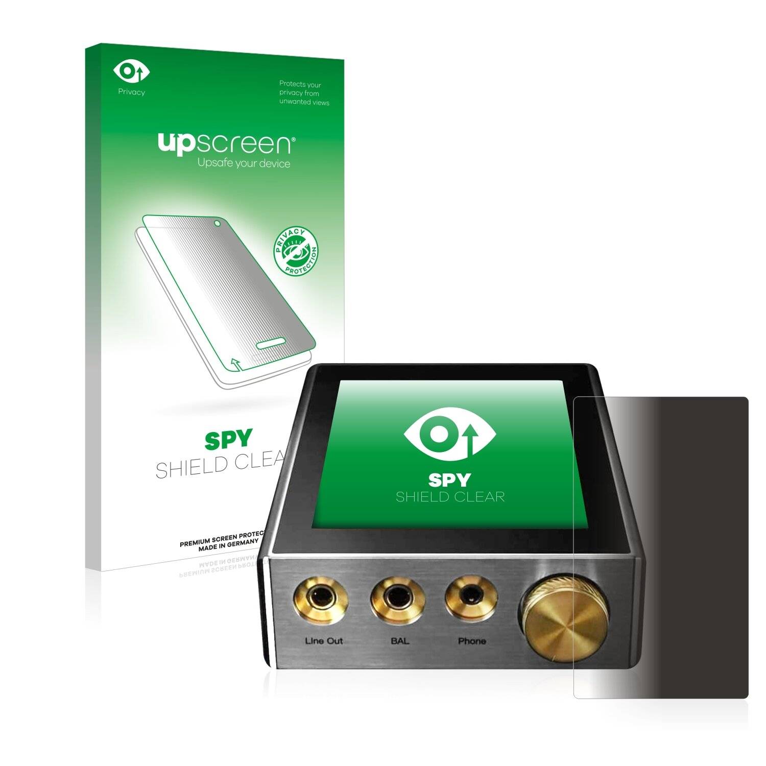 upscreen Spy Shield Clear Premium Blickschutzfolie für iBasso