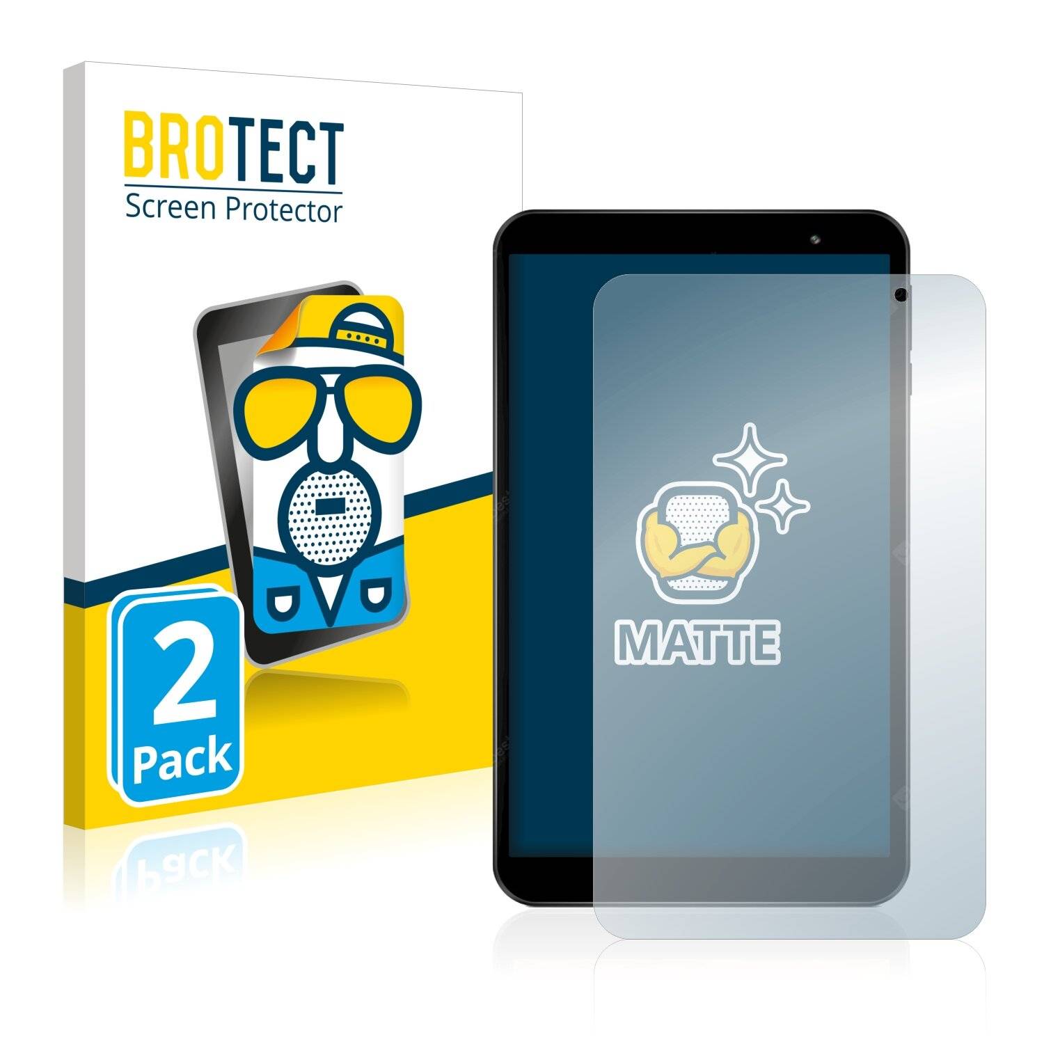 2x BROTECT Matte Displayschutzfolie für Archos T80 - Entspiegelt,