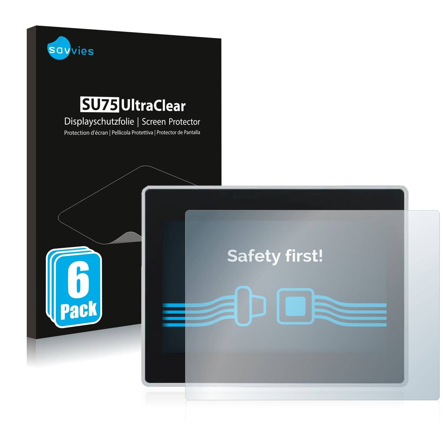 6x Savvies SU75 Displayschutzfolie für Panasonic