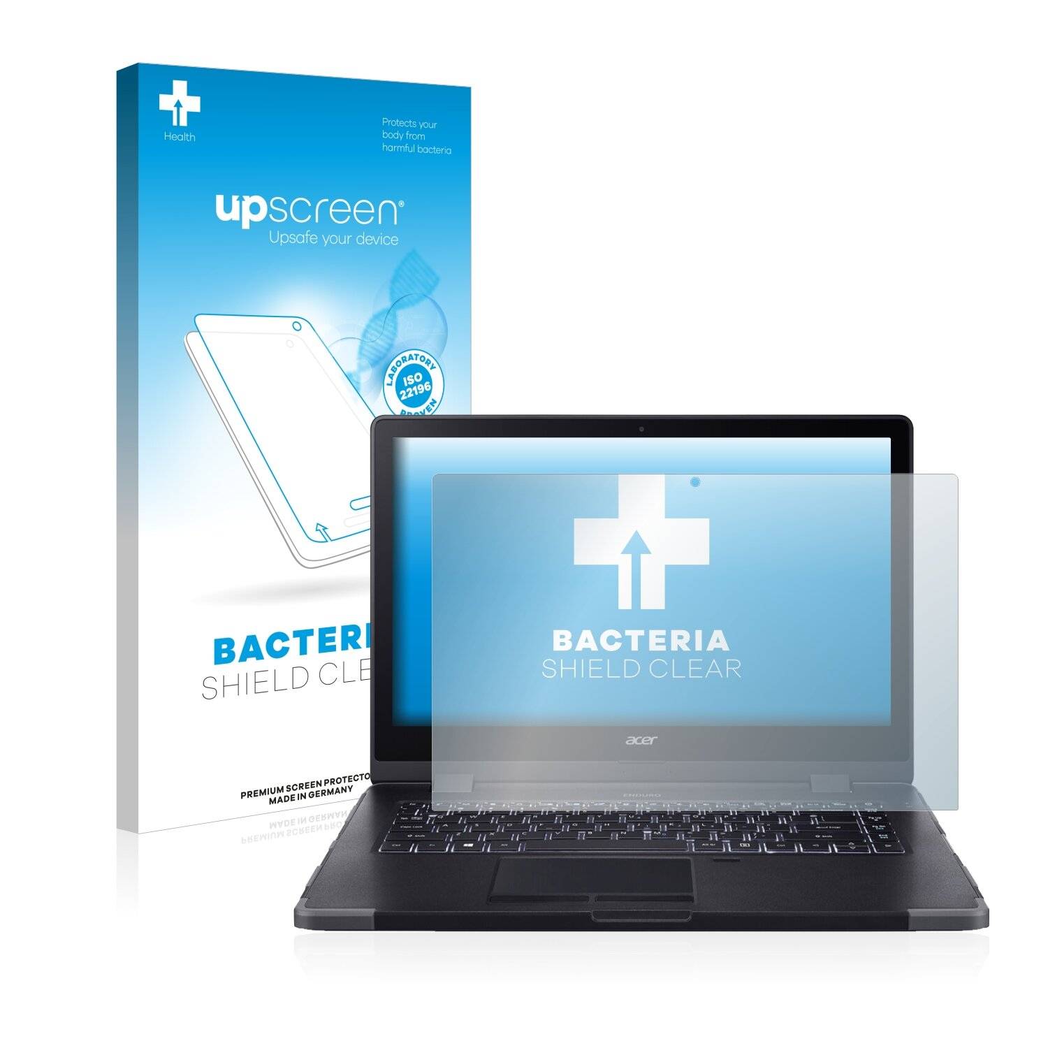upscreen Bacteria Shield Clear Premium Antibakterielle Displayschutzfolie für Acer Enduro