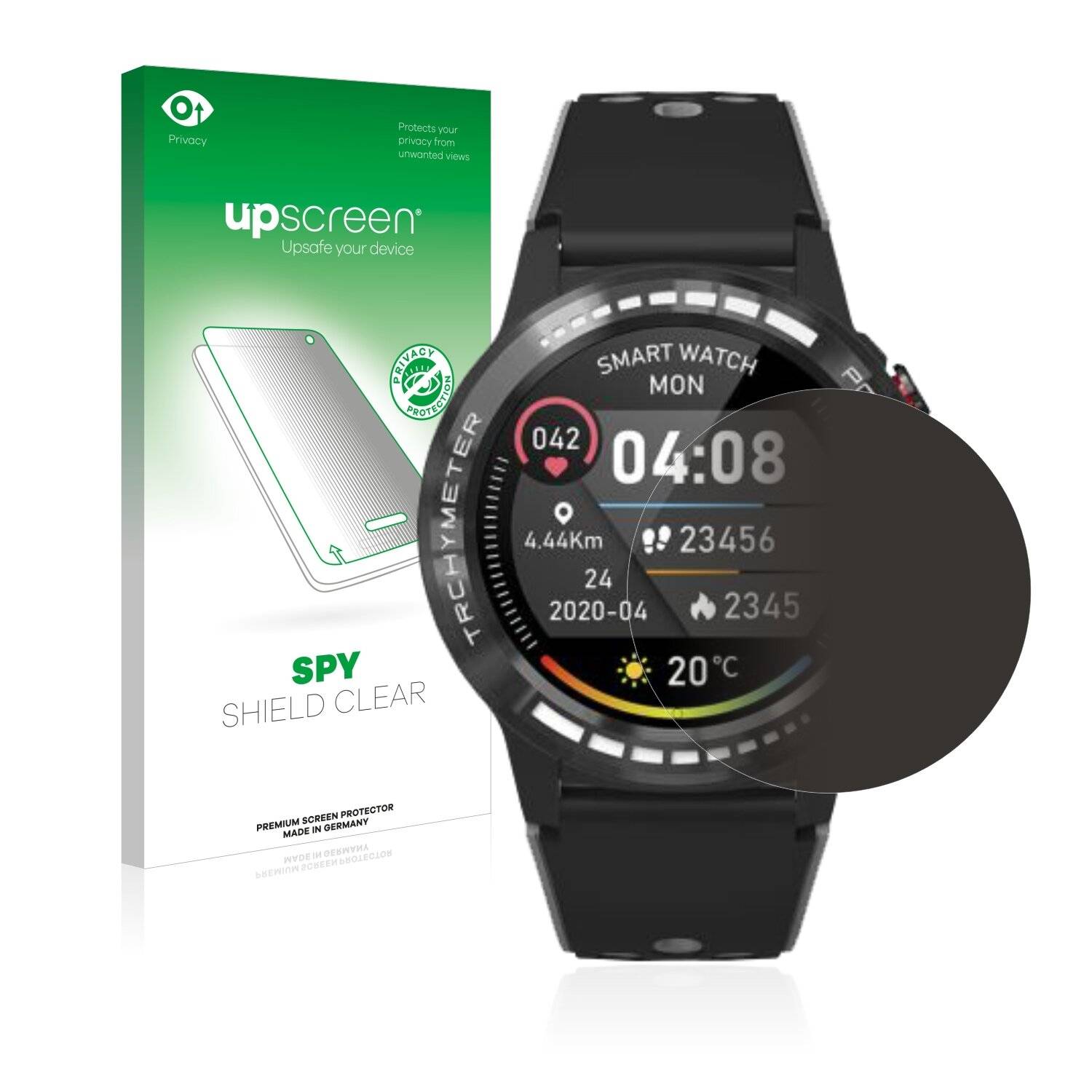 upscreen Spy Shield Clear Premium Blickschutzfolie für Prixton SW37 (38