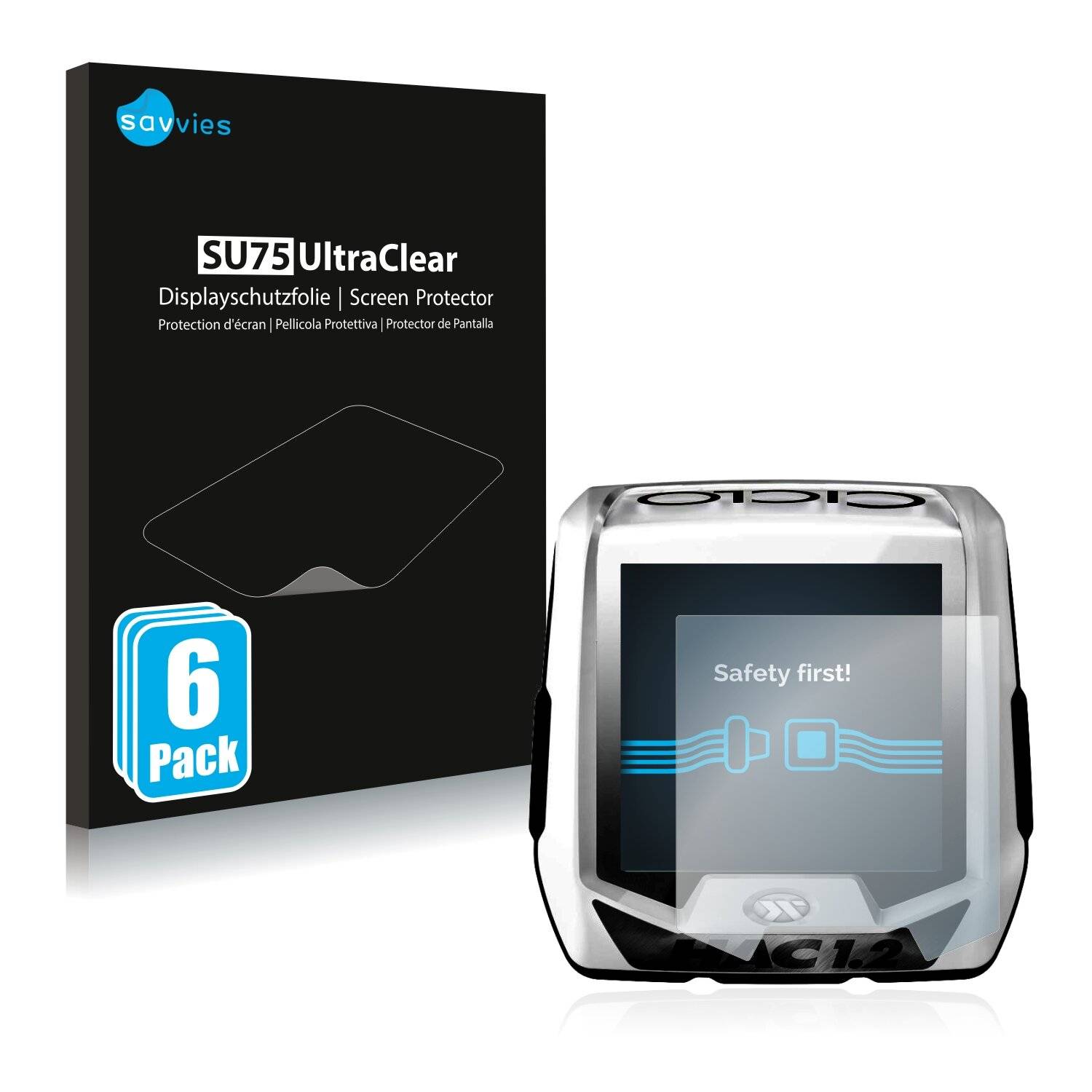 6x Savvies SU75 Displayschutzfolie für Ciclo HAC