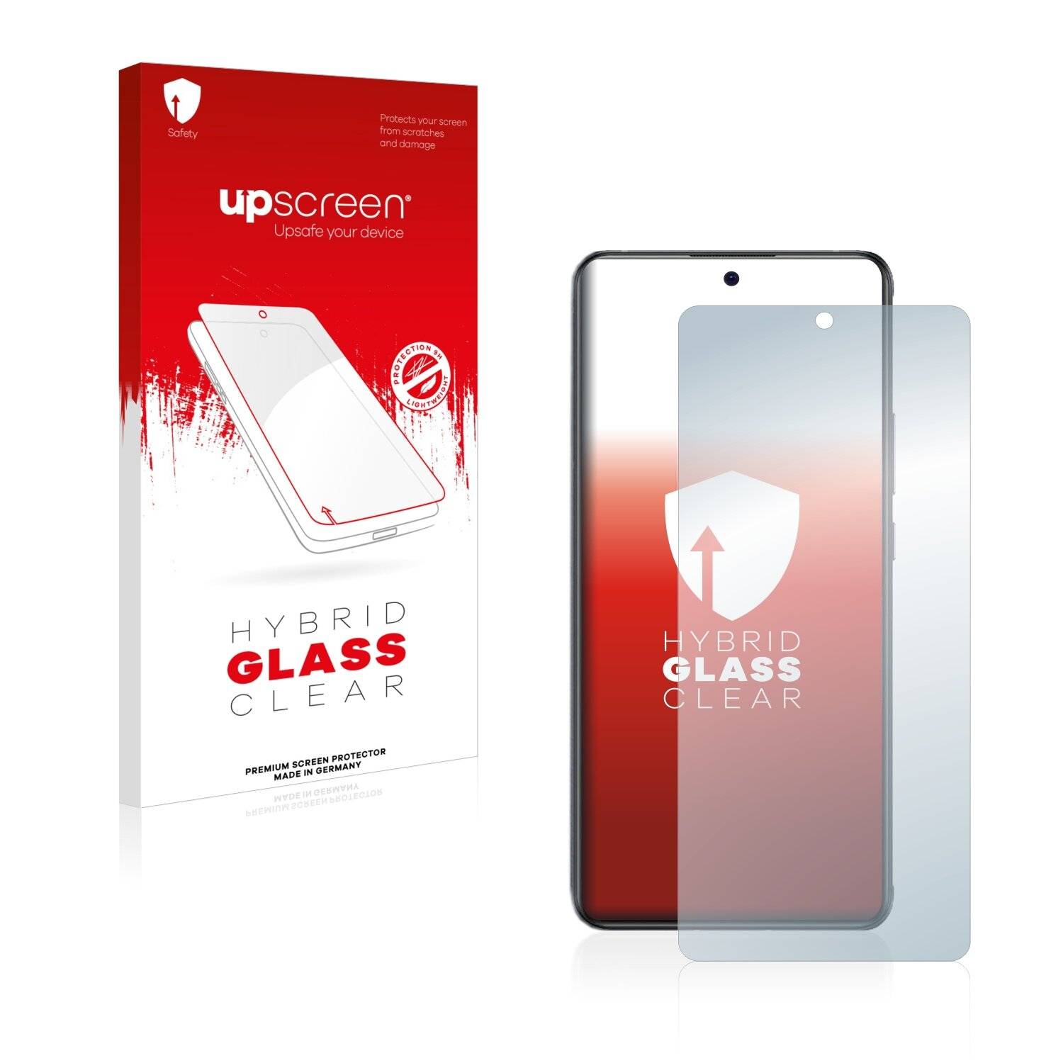 upscreen Hybrid Glass Clear Premium Schutzglas Folie für ZTE Nubia Red Magic