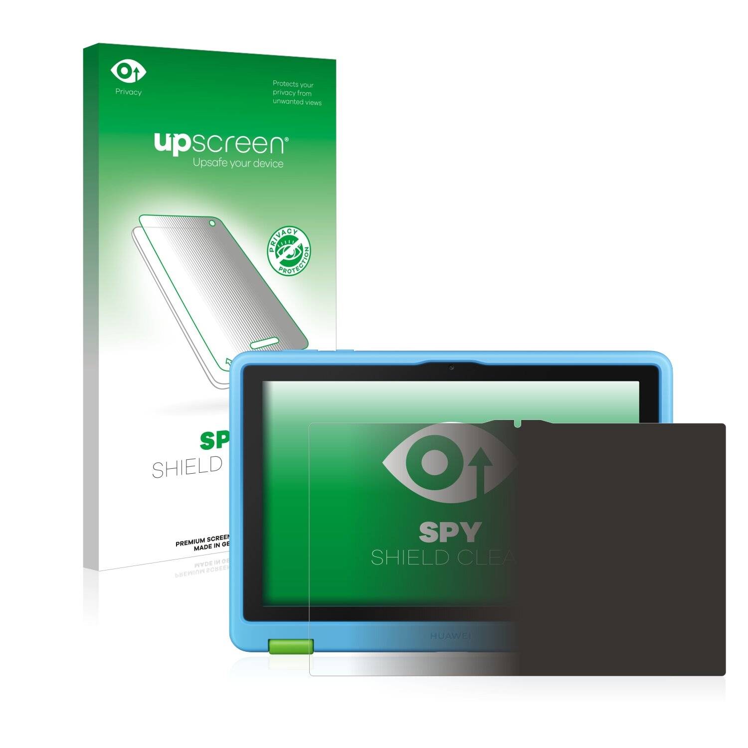 upscreen Spy Shield Clear Premium Blickschutzfolie für Huawei MatePad T10 Kids