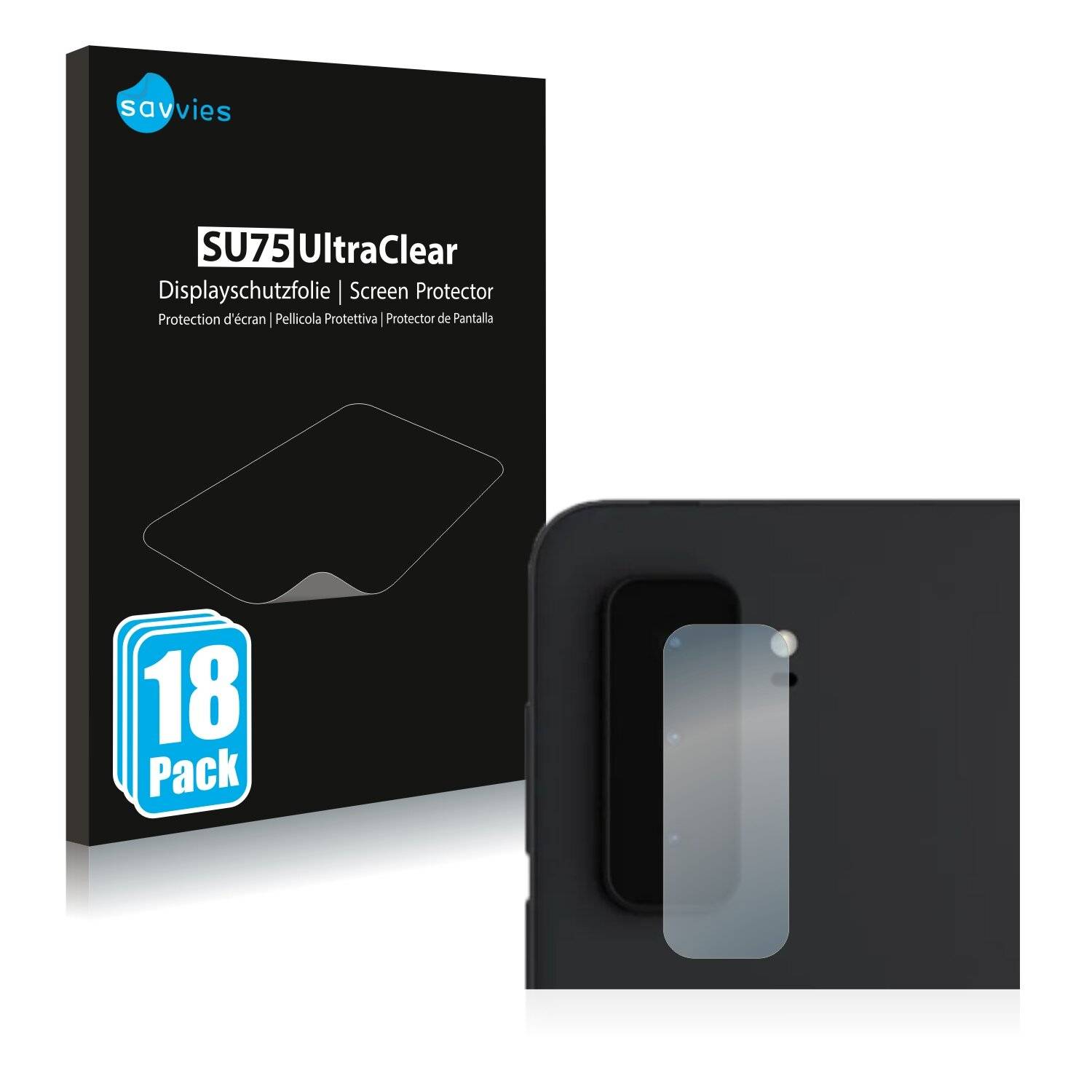 18x Savvies SU75 Displayschutzfolie für Microsoft Surface Duo 2 (NUR